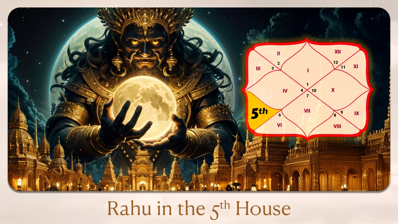 Rahu in the 5th house